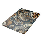 Abstracte luipaardprint werveling badmat (Gekanteld)