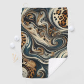 Abstracte luipaardprintdraaikolk golfhanddoek (Insitu)