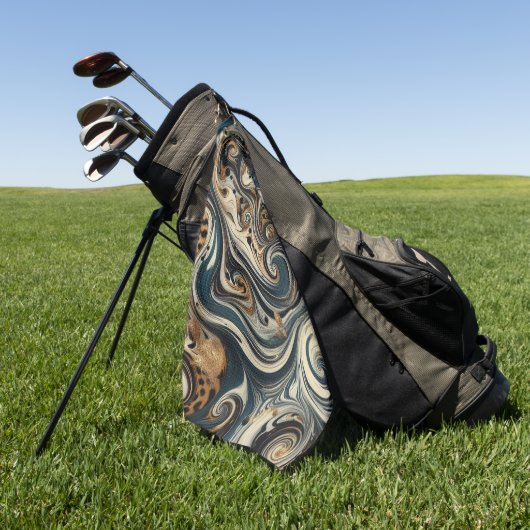Abstracte luipaardprintdraaikolk golfhanddoek (Groen)