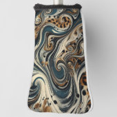 Abstracte luipaardprintdraaikolk golfheadcover (Draai 90)