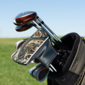 Abstracte luipaardprintdraaikolk golfheadcover (Insitu)