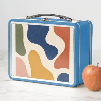Abstracte lunchbox uit het midden van de eeuw