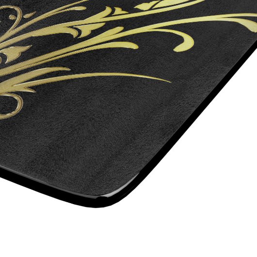 Abstracte Luxe Faux Gold Flower Snijplank (Hoek)