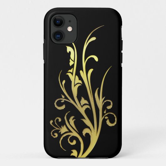 Abstracte luxe nepgouden bloem Case-Mate iPhone case (Achterkant)