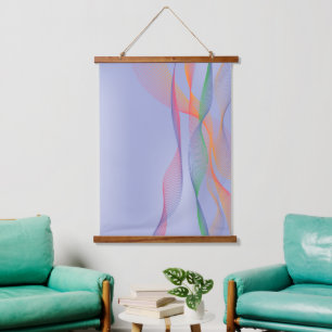 Abstracte maagd lavendel Hanging Tapestry Hangend Wandkleed