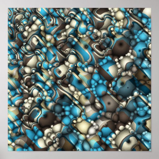 Abstracte Macro Vormen Poster (Voorkant)