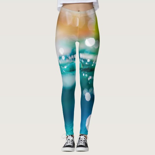 Abstracte macrowaterLeggings Leggings (Voorkant)