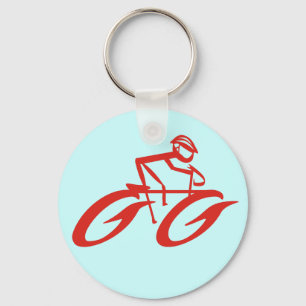 Abstracte Mad Cycler-sleutelhanger Sleutelhanger