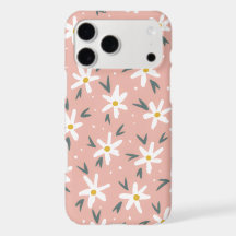 Abstracte Madelief Stof Roze Bloem Patroon