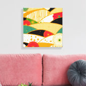 Abstracte magische tuin canvas afdruk (Insitu (Woonkamer))