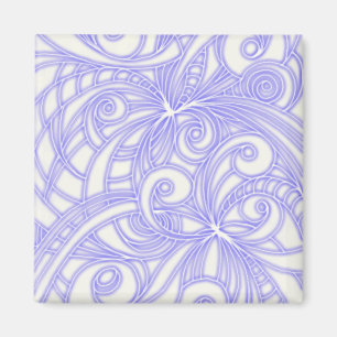 Abstracte Magnet Floral achtergrond Magneet