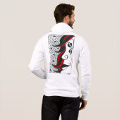 Abstracte man hoodie (Achterkant volledig)