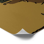 Abstracte man, voeg tekst toe poster (Hoek)