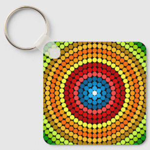 Abstracte Mandala Art Design-65904 Sleutelhanger