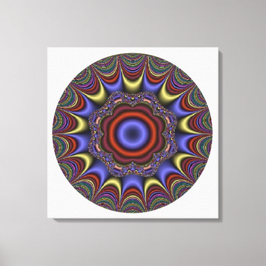 Abstracte Mandala Canvas Afdruk (Voorkant)