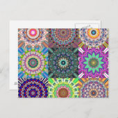Abstracte Mandala Collage Briefkaart (Voorkant / Achterkant)