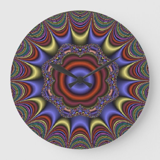 Abstracte Mandala Grote Klok (Voorkant)