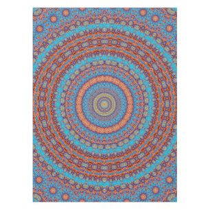 Abstracte mandala om naadloze patroonkaleidosco tafelkleed