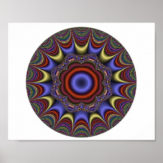 Abstracte Mandala Poster (Voorkant)