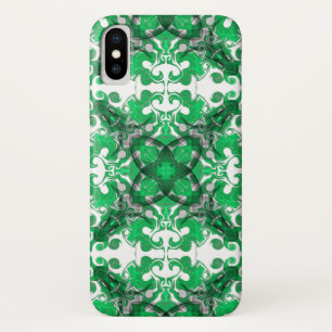 Abstracte mandala, psychedelische vlinderwerveling iPhone x hoesje