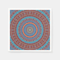 Abstracte mandala rond naadloos patroon in kaleido
