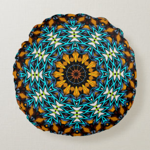Abstracte mandala ronde zomer vers bandana rond kussen