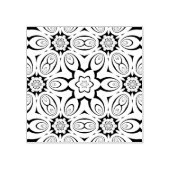 abstracte mandala 	rubberstempel (Afrduk)