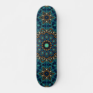 Abstracte Mandala-straatkunst Skateboard