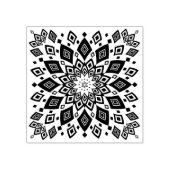 Abstracte mandala tegel 	rubberstempel (Afrduk)