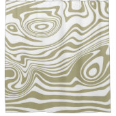 Abstracte Marble Waves artwork | Douchegordijn (Voorkant)