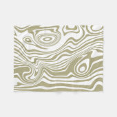 Abstracte Marble Waves artwork | Fleece Deken (Voorkant (Horizontaal))