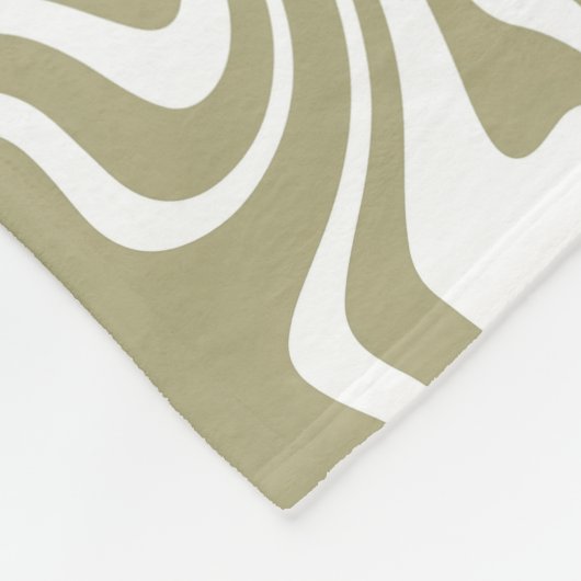 Abstracte Marble Waves artwork | Fleece Deken (Hoek)