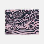 Abstracte Marble Waves artwork | Fleece Deken (Voorkant (Horizontaal))