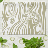 Abstracte Marble Waves artwork | keukenhanddoek (Gevouwen)