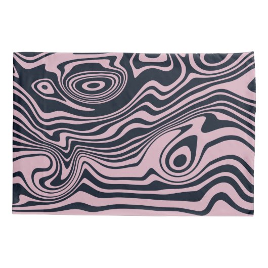 Abstracte Marble Waves artwork | Kussensloop (Achterkant-Links)