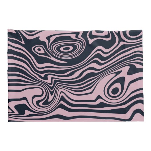 Abstracte Marble Waves artwork | Kussensloop (Achterkant-Rechts)