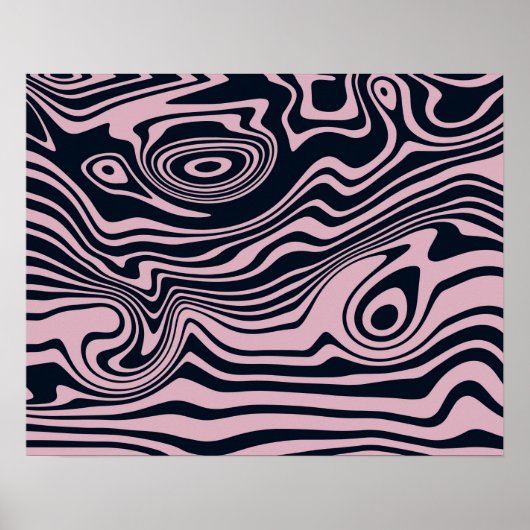 Abstracte Marble Waves artwork | Poster (Voorkant)