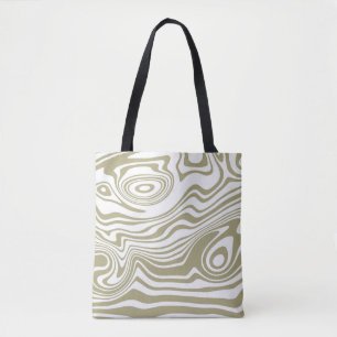 Abstracte Marble Waves artwork Tote bag