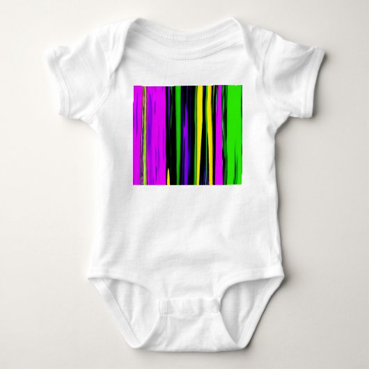 Abstracte mardi Gras Stripes Romper (Voorkant)