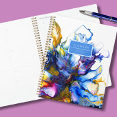 Abstracte marmer Fluid Art Planner