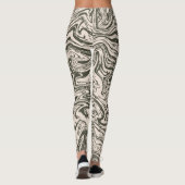 Abstracte marmer leggings (Achterkant)