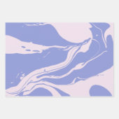 Abstracte marmerkunst in lavender en Blush Pink Inpakpapier Vel (Voorkant)