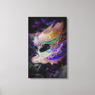 Abstracte Masquerade Masker Canvas Kunst