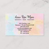 *~* Abstracte massagetherapie Visitekaartje (Achterkant)