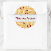 Abstracte Matchsticks Bladwijzer Sticker (Tas)
