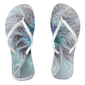 Abstracte matige bloem met blauw teenslippers (Voetbed)