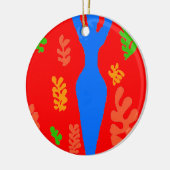 Abstracte Matisse-stijlvormen Keramisch Ornament (Links)