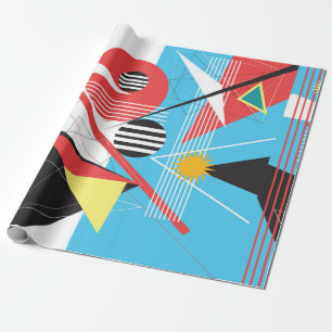 Abstracte meerkleurige achtergrond van geometrisch cadeaupapier