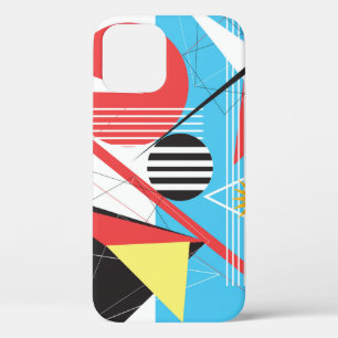 Abstracte meerkleurige achtergrond van geometrisch iPhone 12 hoesje