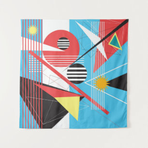 Abstracte meerkleurige achtergrond van geometrisch wandkleed
